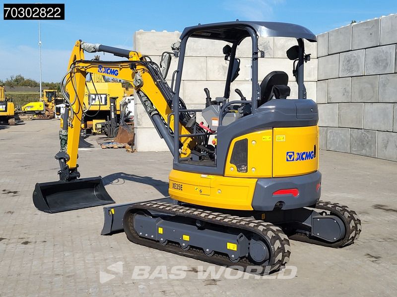 2023 XCMG XE35 E mini excavator, rear three-quarter view 2023 XCMG XE35 E mini excavator, rear three-quarter view