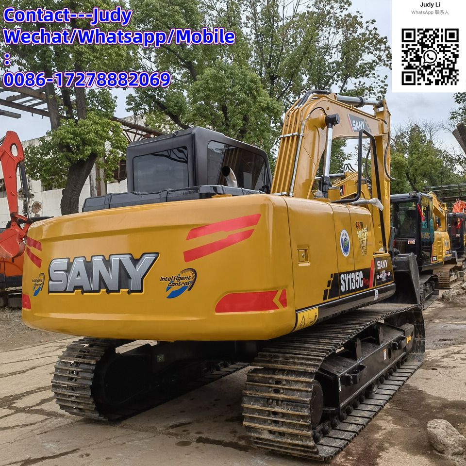 2021 Sany SY135C crawler excavator rear view 2021 Sany SY135C crawler excavator rear view