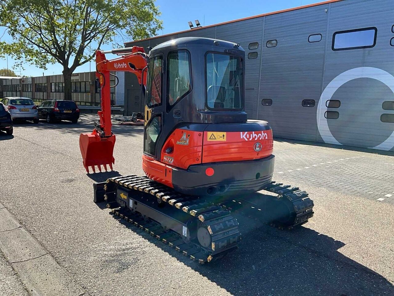 2013 Kubota KX155-3 mini excavator rear three-quarter view