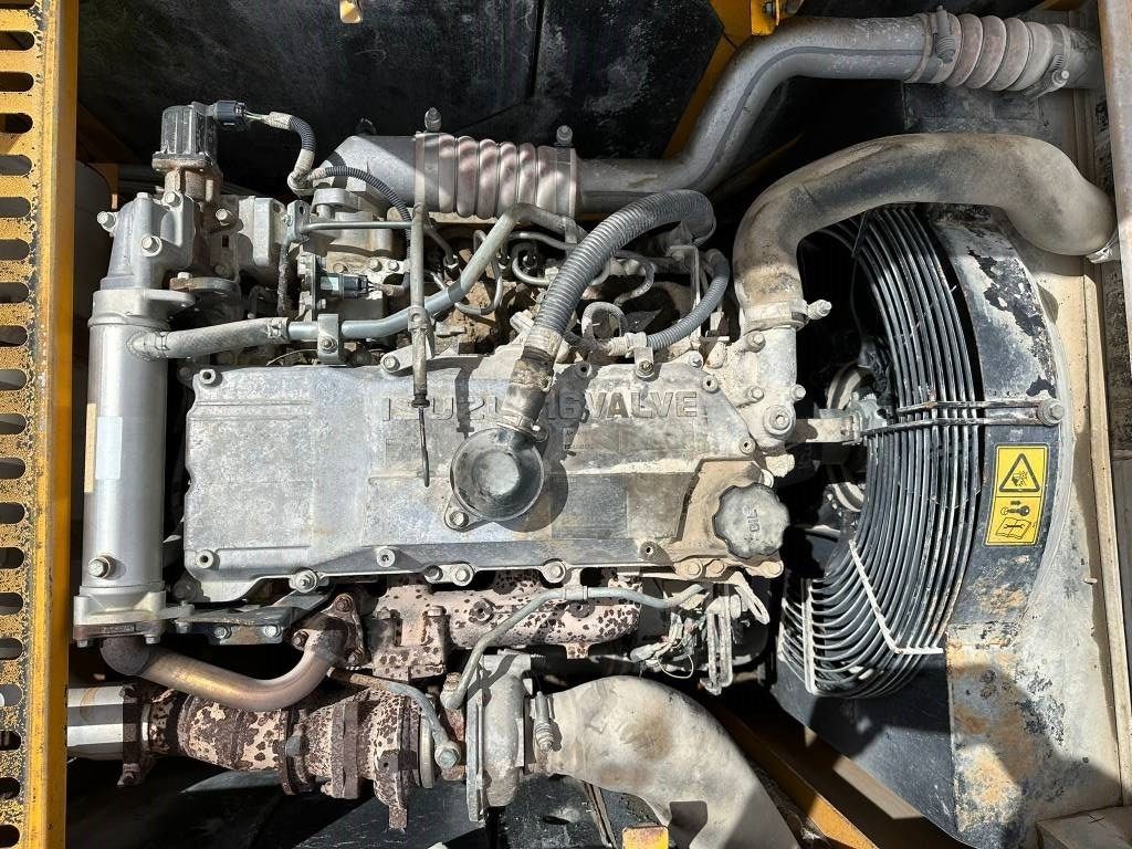 2011 JCB JS240NLC crawler excavator engine bay view