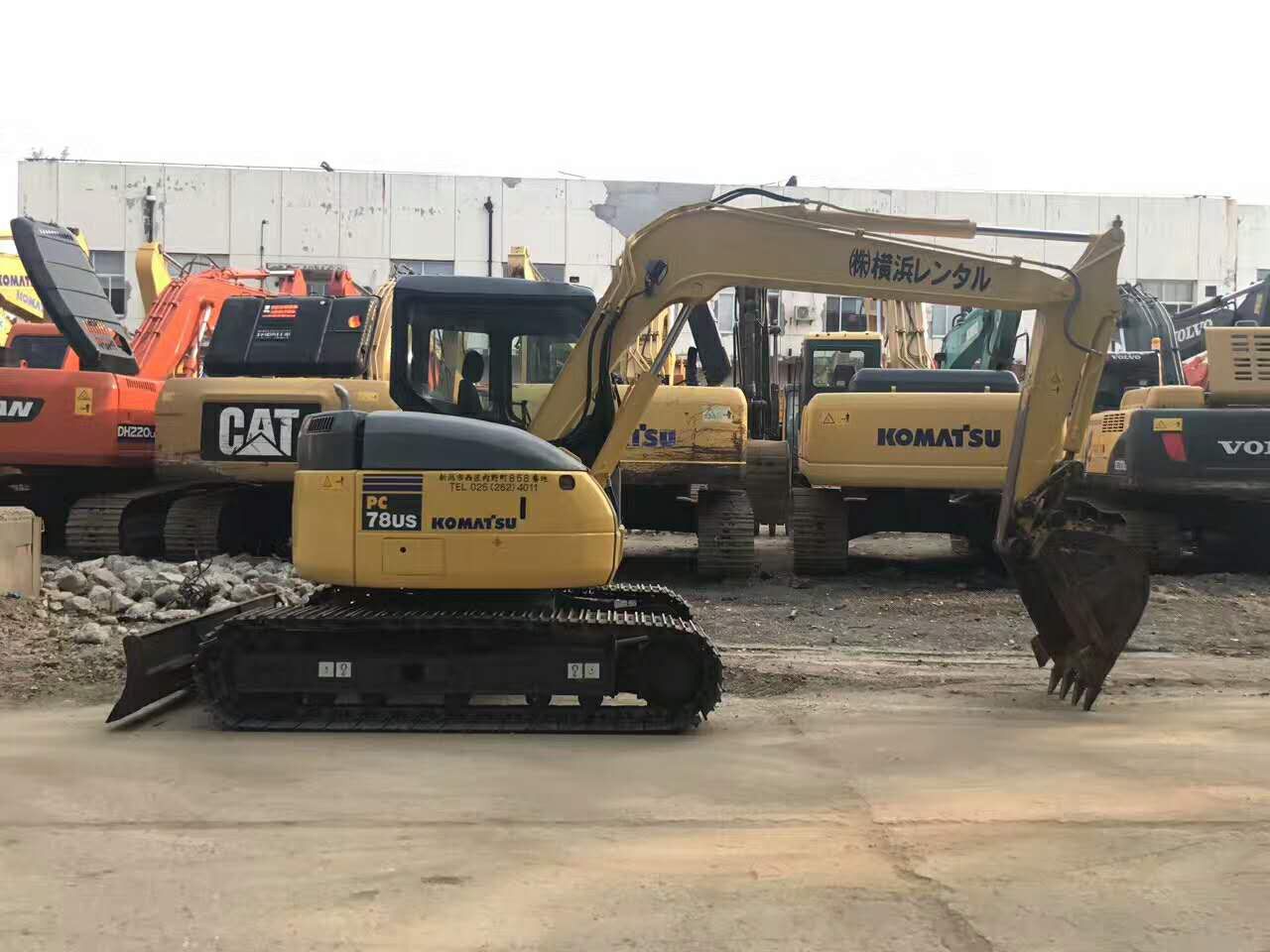 2021 Komatsu PC78US crawler excavator, side view