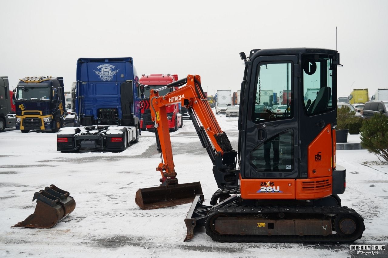 2022 Hitachi Zaxis 26U mini excavator, side view 2022 Hitachi Zaxis 26U mini excavator, side view