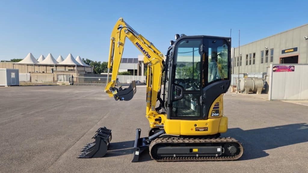 2023 Komatsu PC24MR-5 mini excavator, side view 2023 Komatsu PC24MR-5 mini excavator, side view