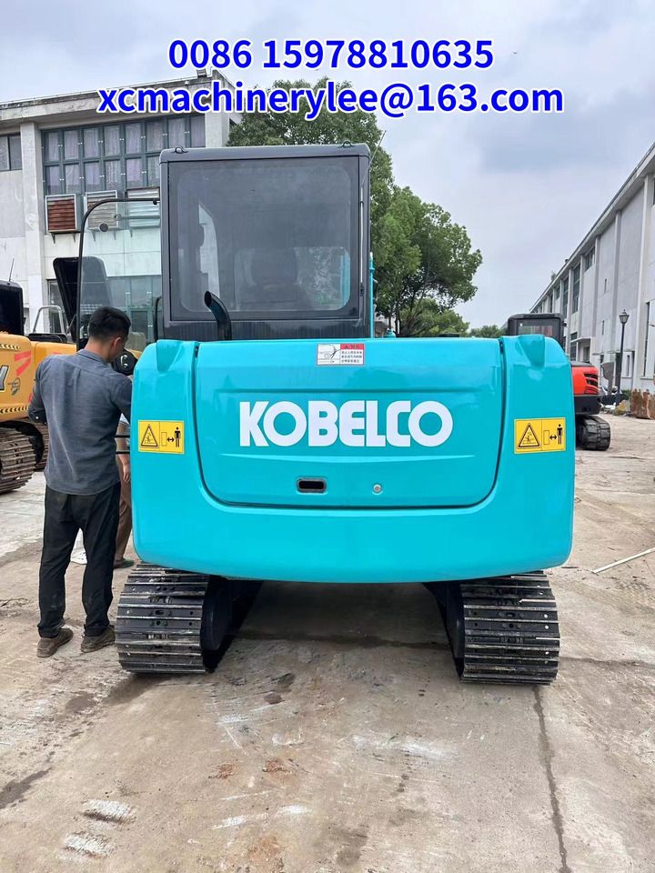 2023 Kobelco SK60 crawler excavator rear view
