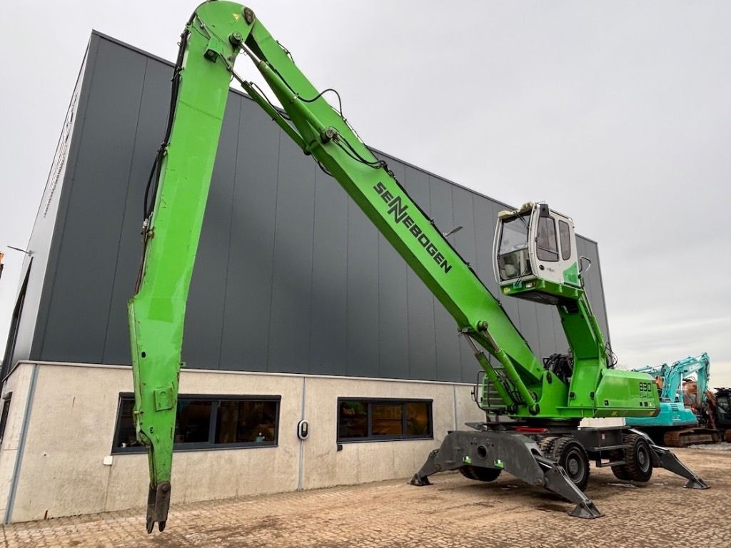 2009 Sennebogen 830M material handler, side profile view 2009 Sennebogen 830M material handler, side profile view