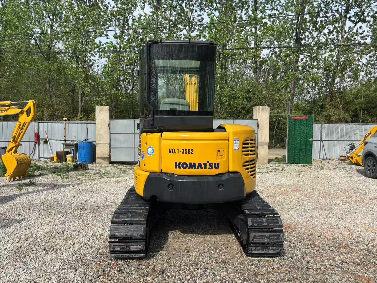 2023 Komatsu PC50MR-3 mini excavator, rear view 2023 Komatsu PC50MR-3 mini excavator, rear view