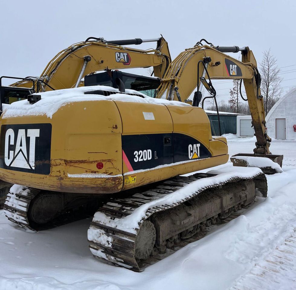 Escavatore cingolato Caterpillar 320D L del 2010, vista posteriore tre quarti Escavatore cingolato Caterpillar 320D L del 2010, vista posteriore tre quarti