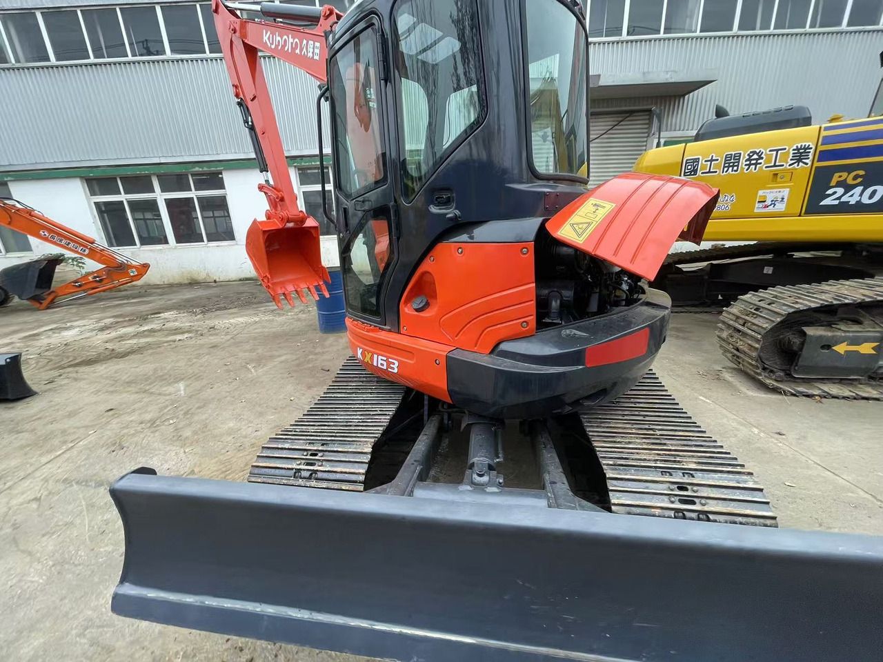 2024 Kubota KX163 mini excavator rear view