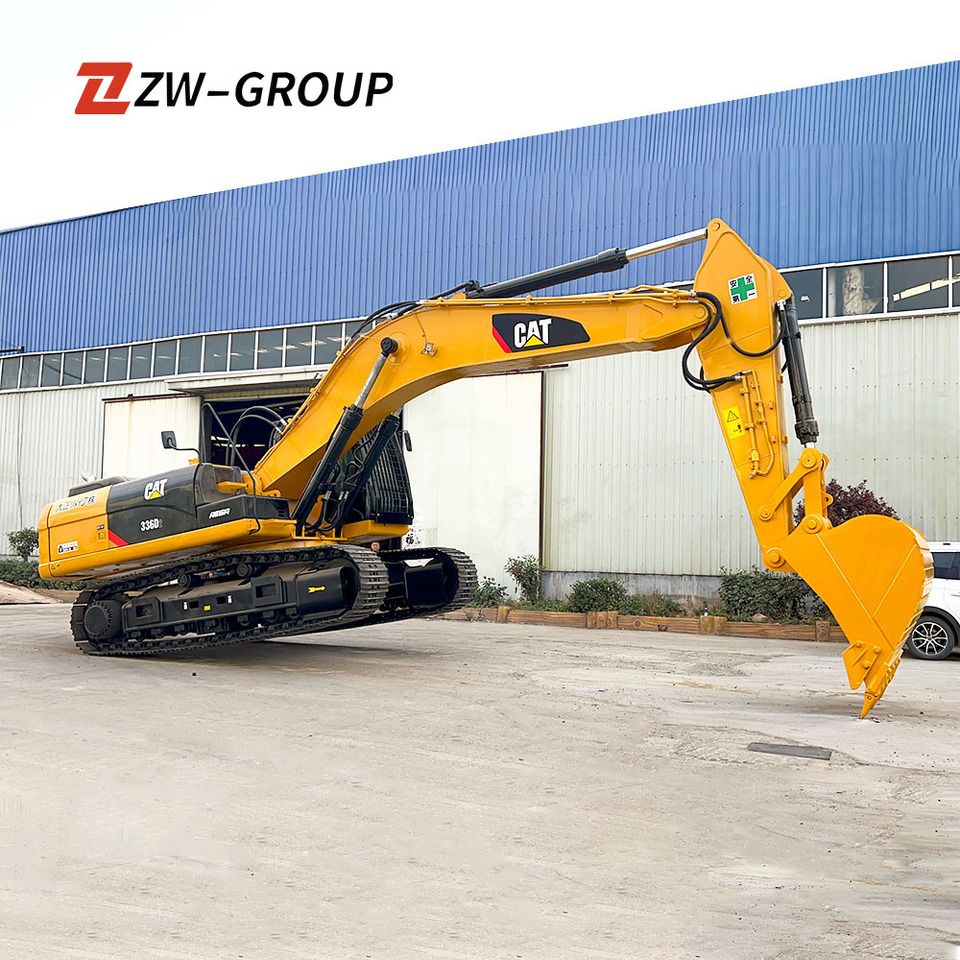 Caterpillar 336D2 crawler excavator, side profile view