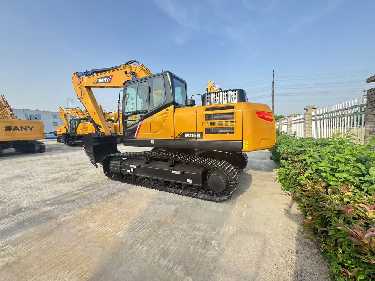 2025 Sany SY215H crawler excavator, rear three-quarter view