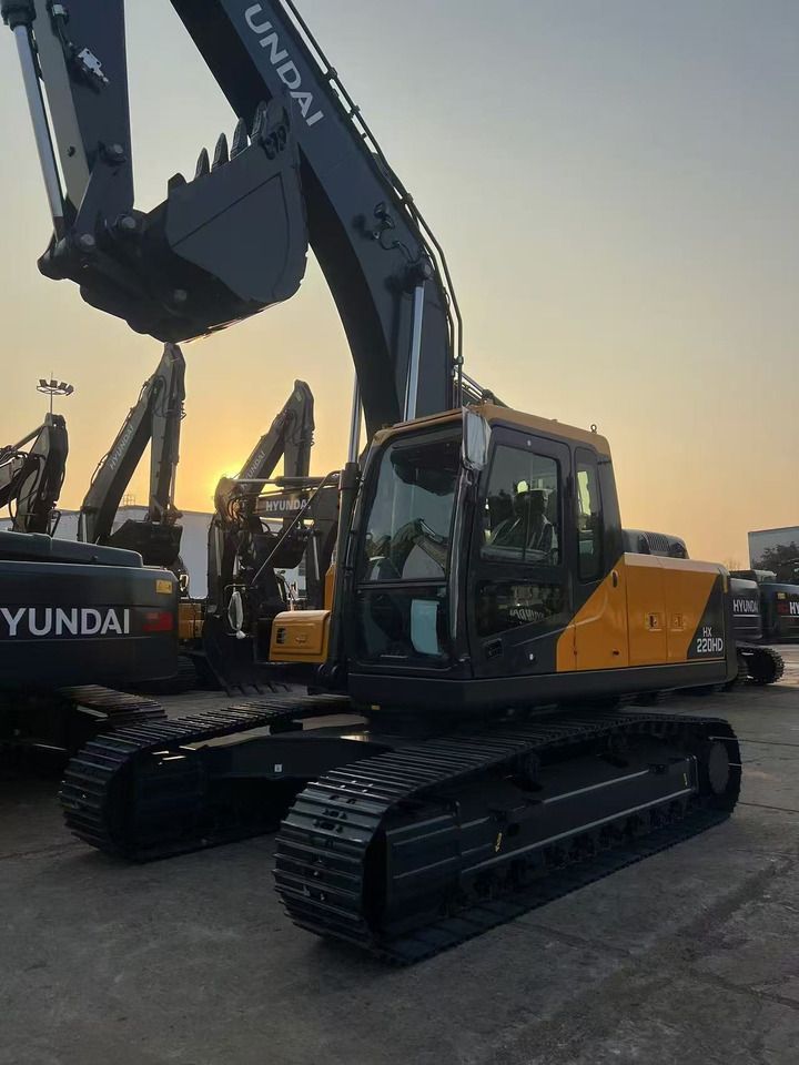 2026 Hyundai HX220HD crawler excavator, front three-quarter view 2026 Hyundai HX220HD crawler excavator, front three-quarter view
