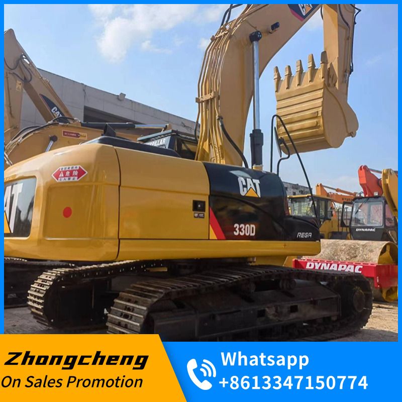 2013 Caterpillar 330D crawler excavator, rear three-quarter view 2013 Caterpillar 330D crawler excavator, rear three-quarter view