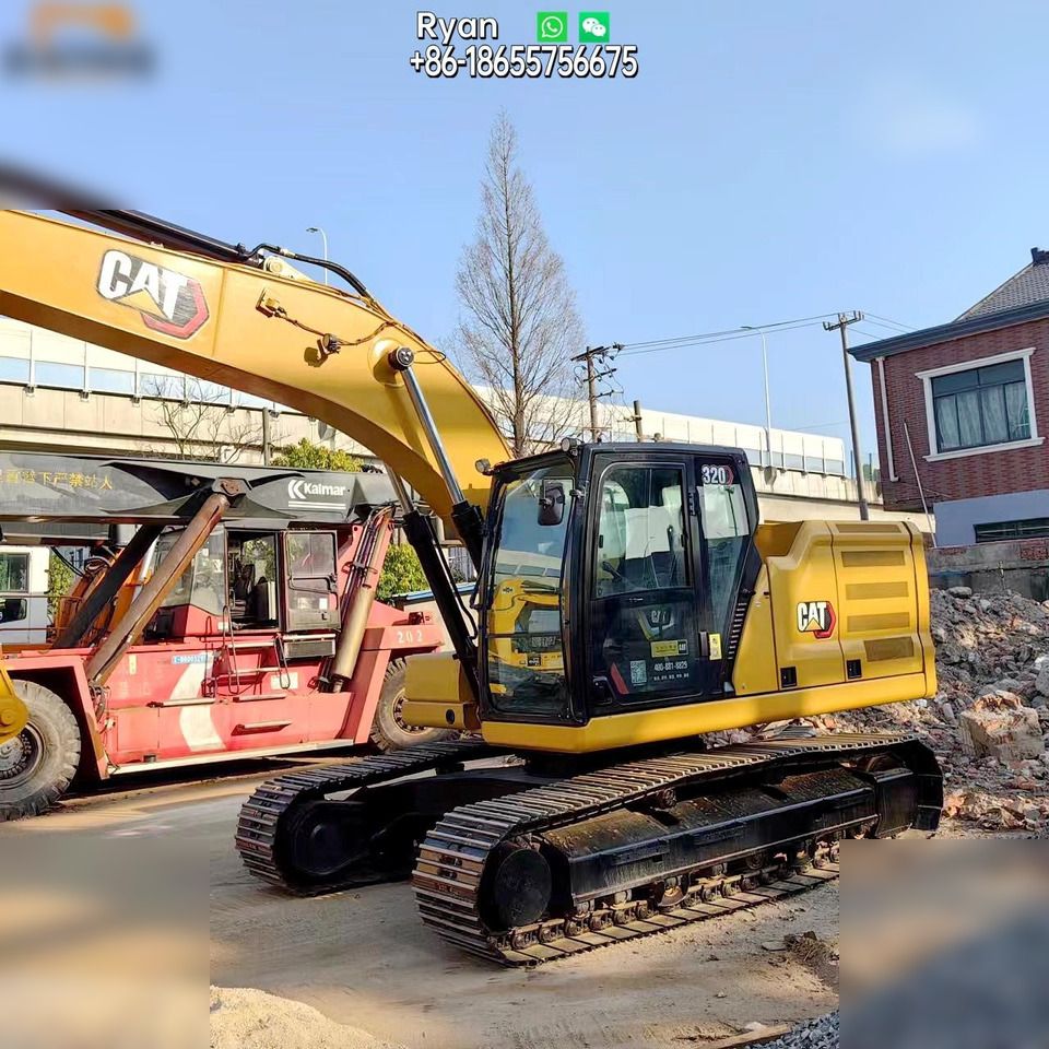 2021 Caterpillar 320 crawler excavator, side view