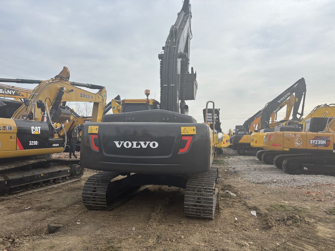 2022 Volvo EC240 crawler excavator, rear view