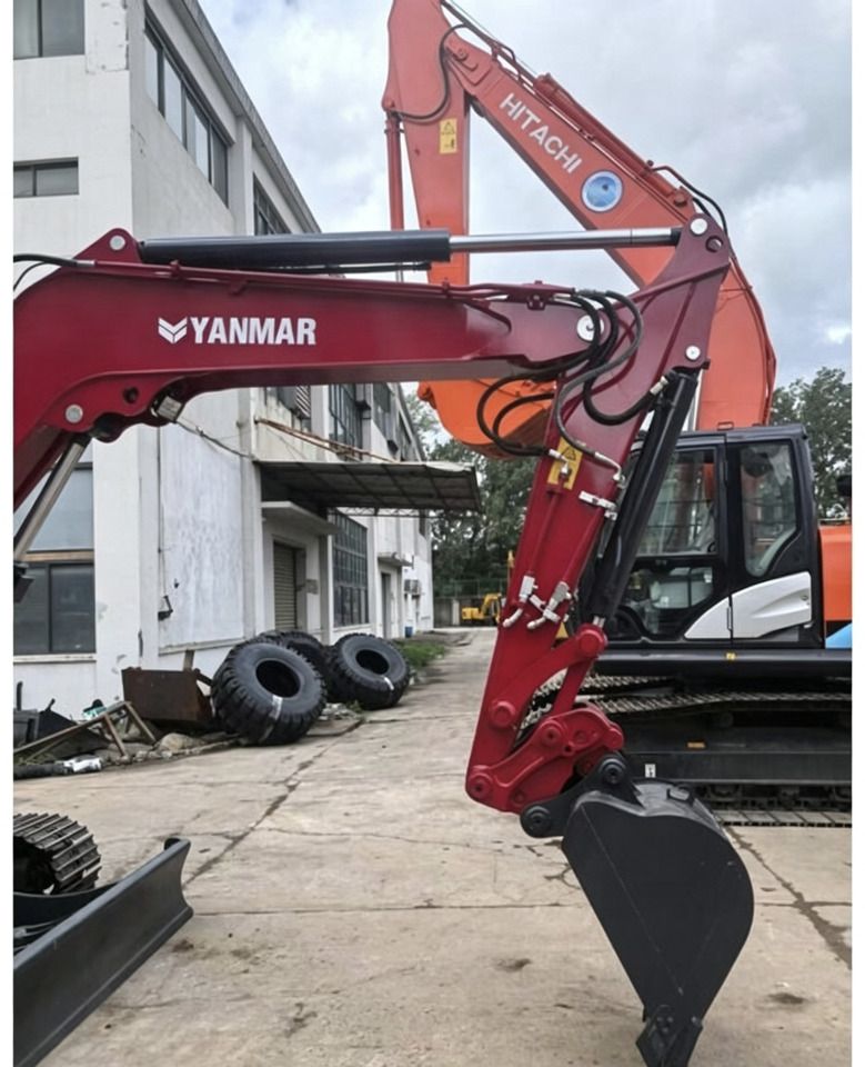 2025 Yanmar VIO85 mini excavator, side profile view of boom and arm 2025 Yanmar VIO85 mini excavator, side profile view of boom and arm