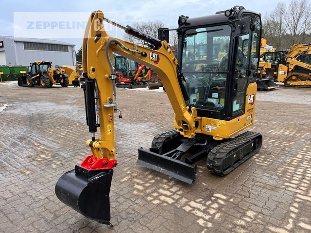2024 Caterpillar 301.8-05A mini excavator, front three-quarter view