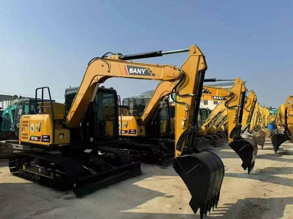 2024 Sany SY75C mini excavator, front three-quarter view 2024 Sany SY75C mini excavator, front three-quarter view
