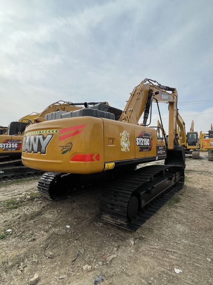2023 Sany SY215C crawler excavator rear three-quarter view