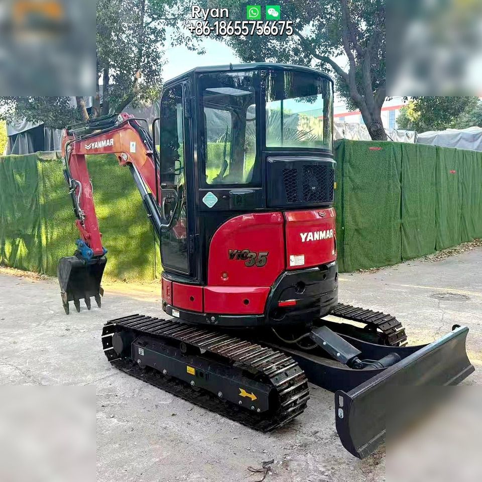 2020 Yanmar VIO35-6 mini excavator, front three-quarter view 2020 Yanmar VIO35-6 mini excavator, front three-quarter view