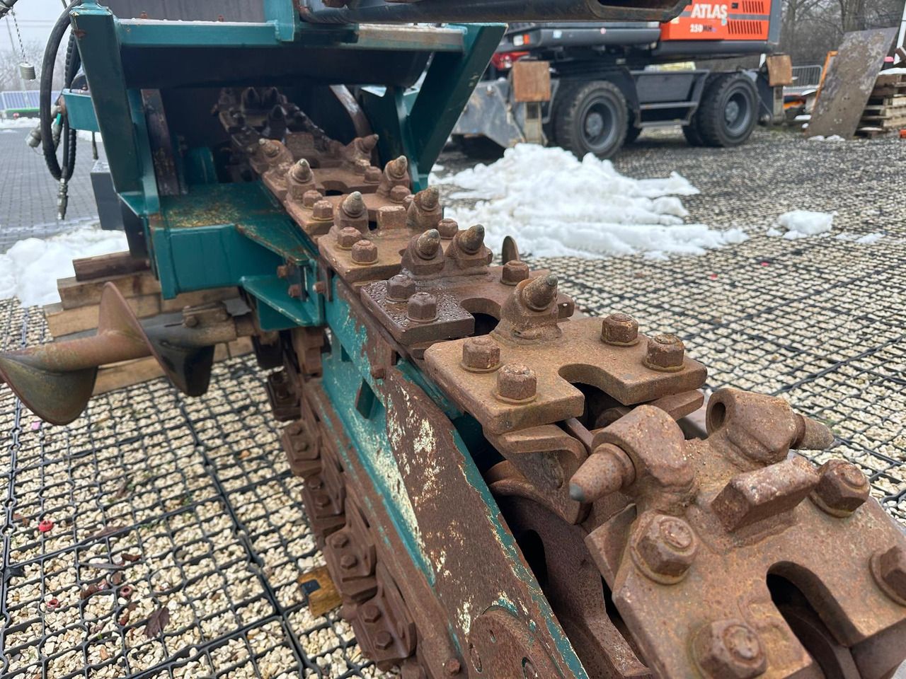 2015 Gallmac TG12 wheel excavator trencher attachment detail