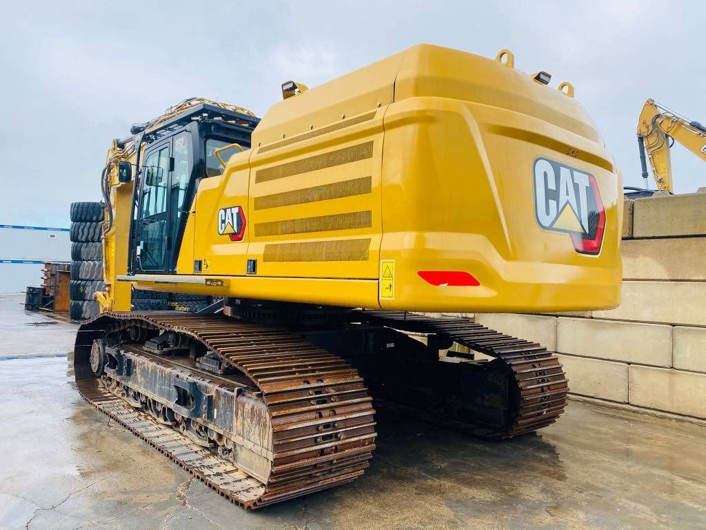 2023 Caterpillar 352 crawler excavator, rear three-quarter view 2023 Caterpillar 352 crawler excavator, rear three-quarter view