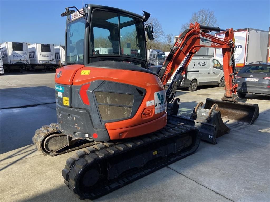 2021 Kubota U50-5 mini excavator, rear three-quarter view 2021 Kubota U50-5 mini excavator, rear three-quarter view
