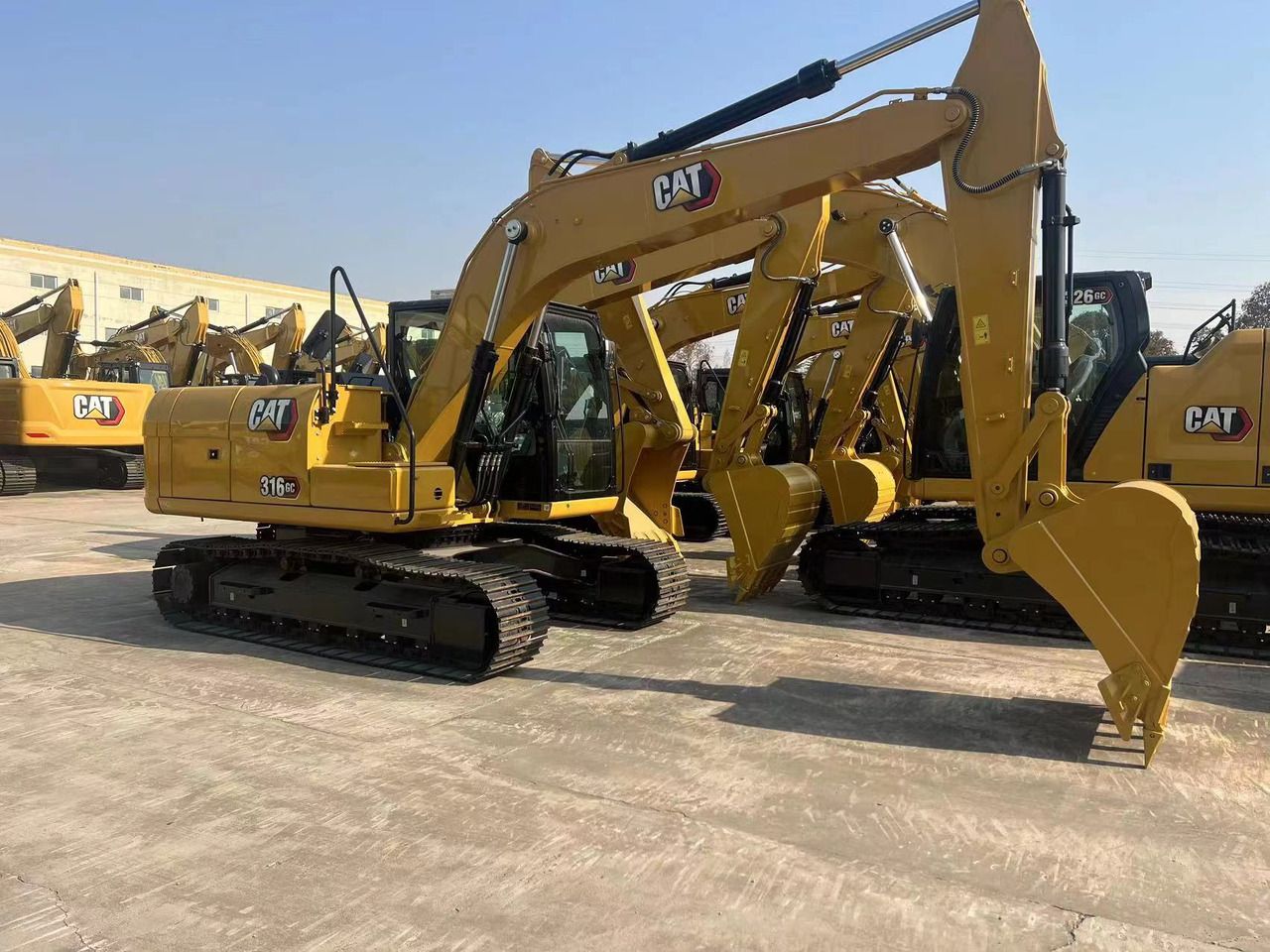 2026 Caterpillar 316GC crawler excavator, side view 2026 Caterpillar 316GC crawler excavator, side view