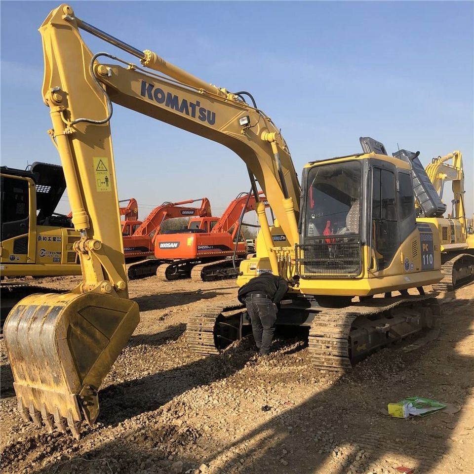 2023 Komatsu PC110-7 mini excavator, side view 2023 Komatsu PC110-7 mini excavator, side view