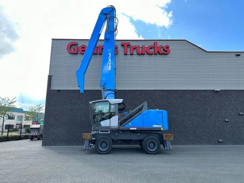 2019 Fuchs MHL350 material handler, side profile view