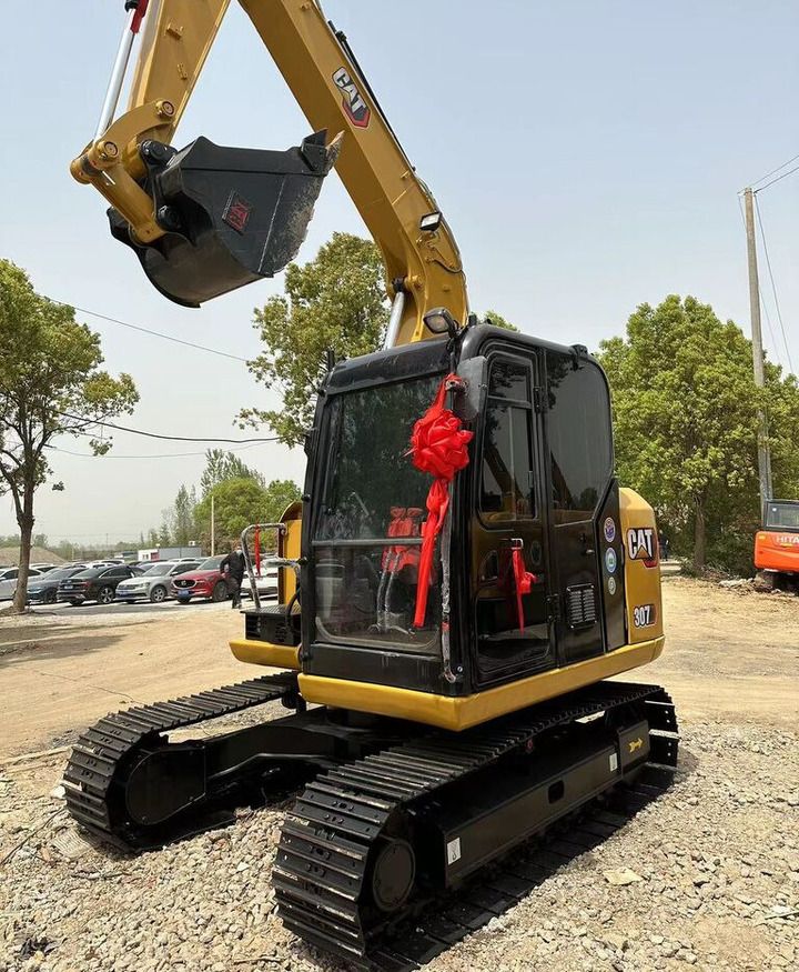 2022 Caterpillar 307E crawler excavator, front three-quarter view 2022 Caterpillar 307E crawler excavator, front three-quarter view