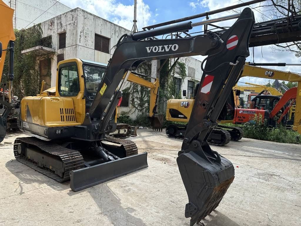 2023 Volvo EC55B mini excavator, front three-quarter view 2023 Volvo EC55B mini excavator, front three-quarter view