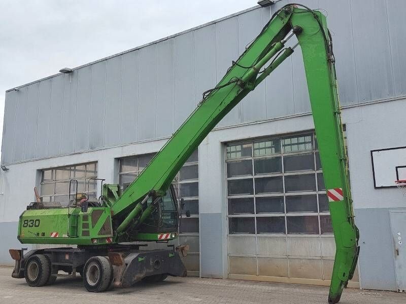 2005 Sennebogen 830 material handler, side profile view