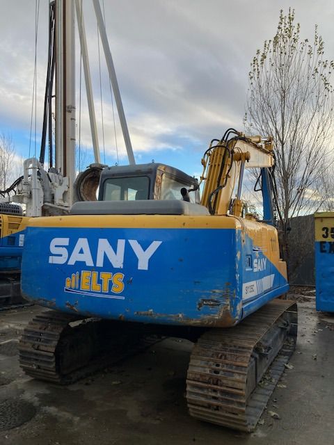 2008 Sany 135C crawler excavator rear view