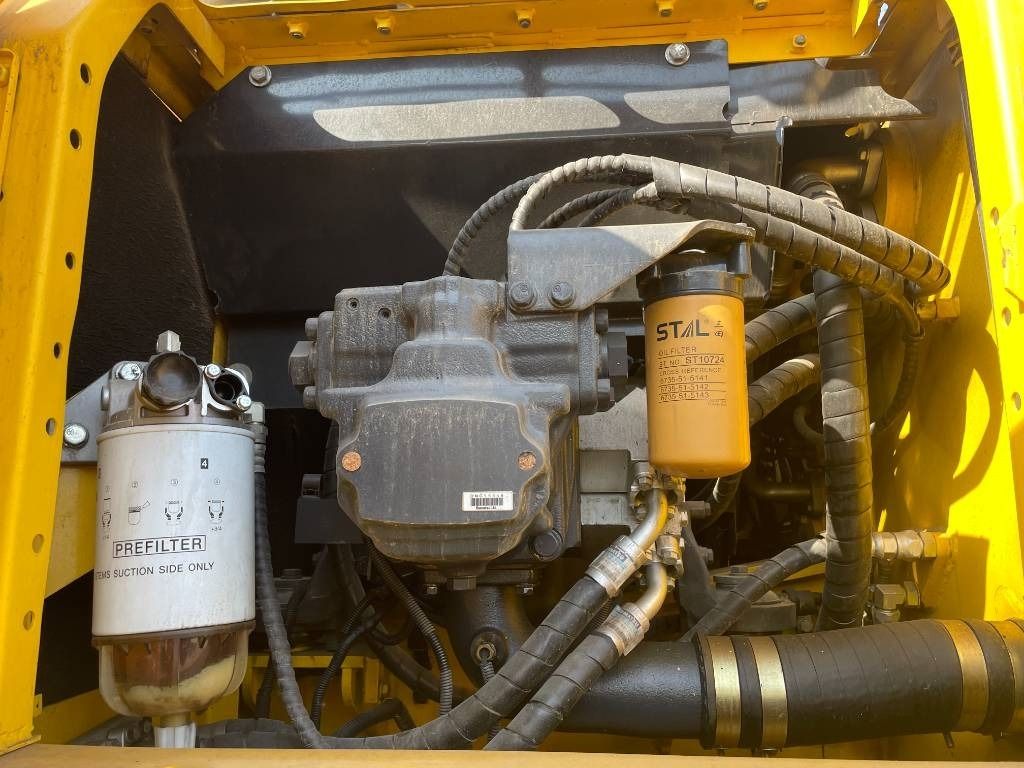 2024 Komatsu PC210 crawler excavator engine compartment detail 2024 Komatsu PC210 crawler excavator engine compartment detail