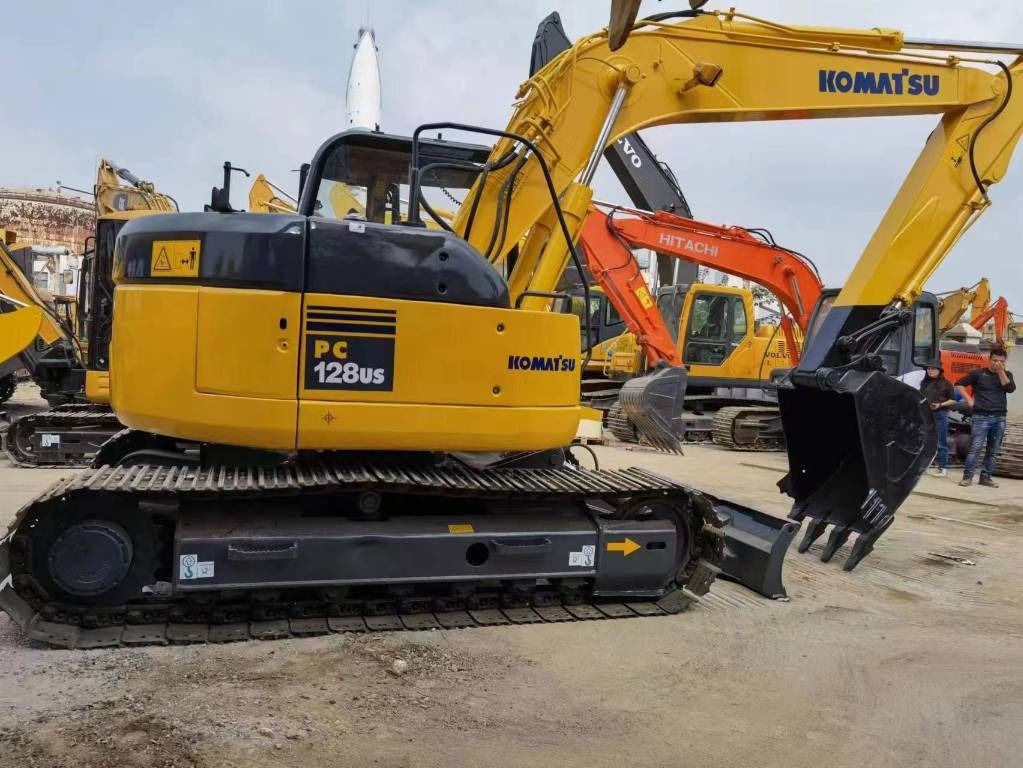 2022 Komatsu PC128US mini excavator, side profile view