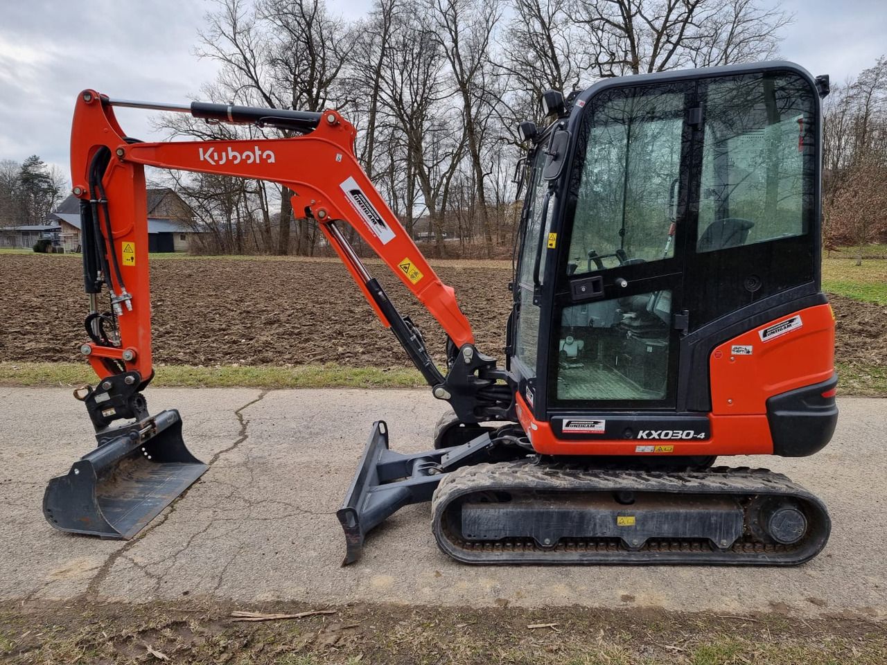 2023 Kubota KX030-4 crawler excavator, side view