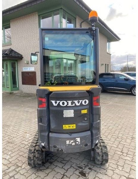 2022 Volvo EC18E mini excavator, rear view