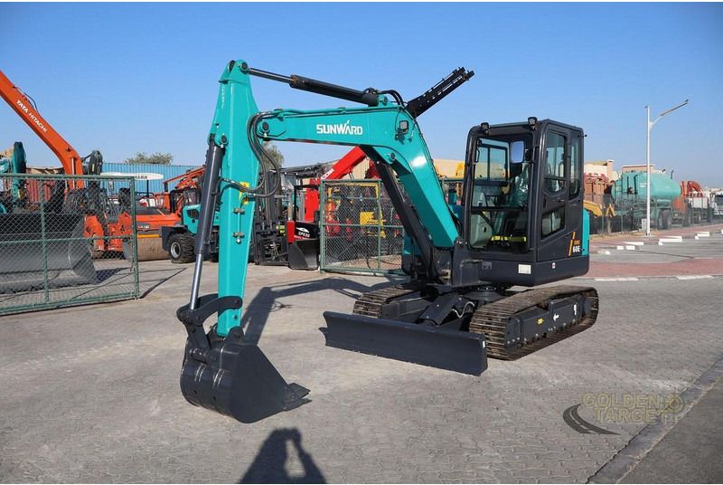 2026 Sunward SWE60E mini excavator, side view 2026 Sunward SWE60E mini excavator, side view