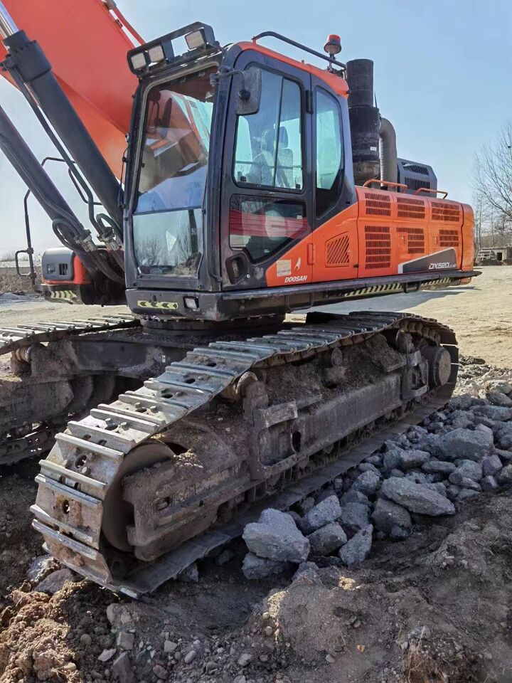 Doosan DX520LC-9C crawler excavator, side view