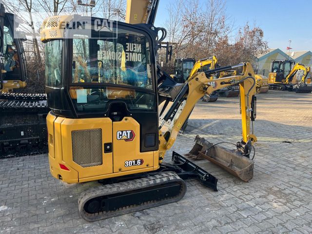 2022 Caterpillar 301.6-05A mini excavator, rear three-quarter view 2022 Caterpillar 301.6-05A mini excavator, rear three-quarter view