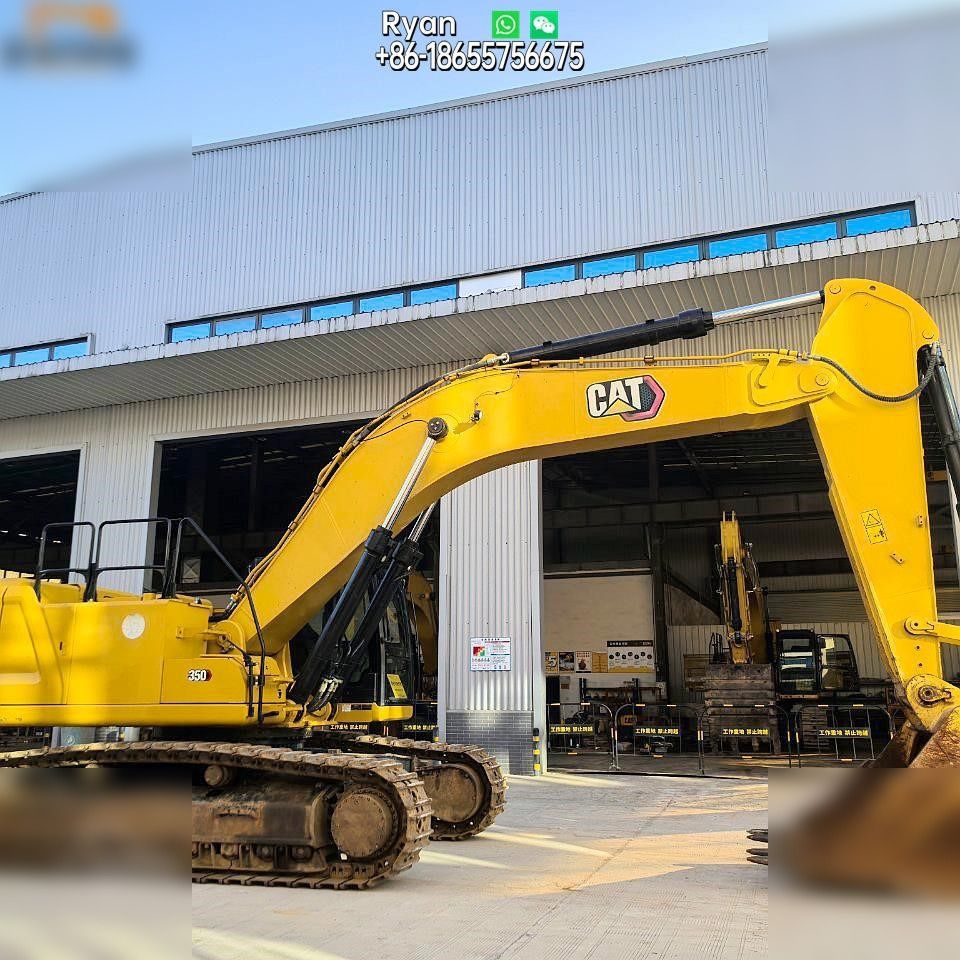 2021 Caterpillar 350 crawler excavator, side profile view 2021 Caterpillar 350 crawler excavator, side profile view
