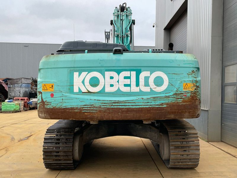 2018 Kobelco SK350LC-10 crawler excavator, rear view