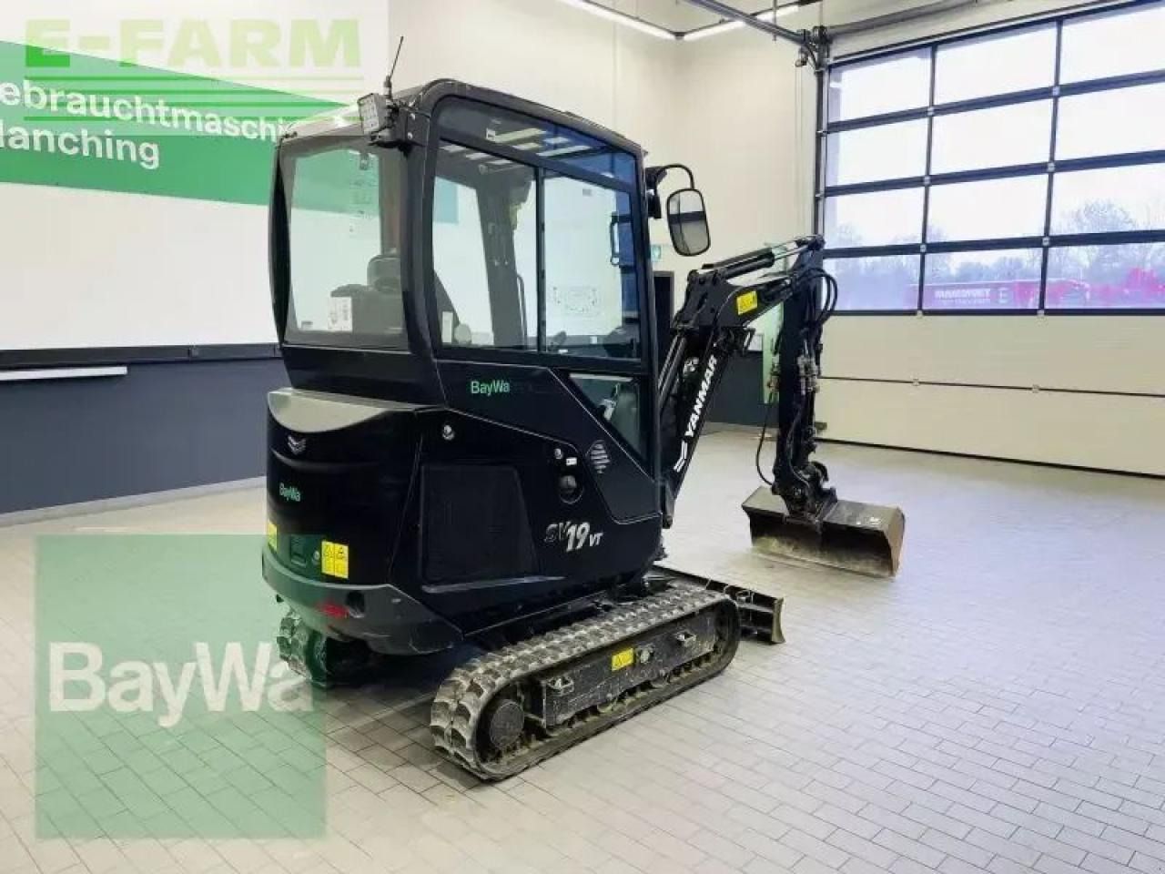 2023 Yanmar SV19vt mini excavator, front three-quarter view