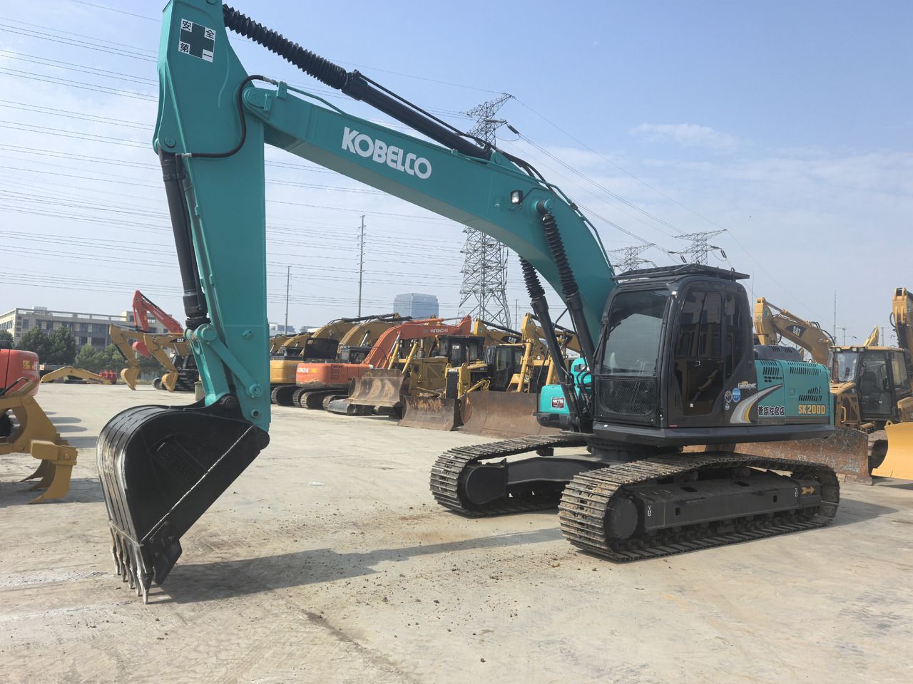 2023 Kobelco SK200D crawler excavator, side view