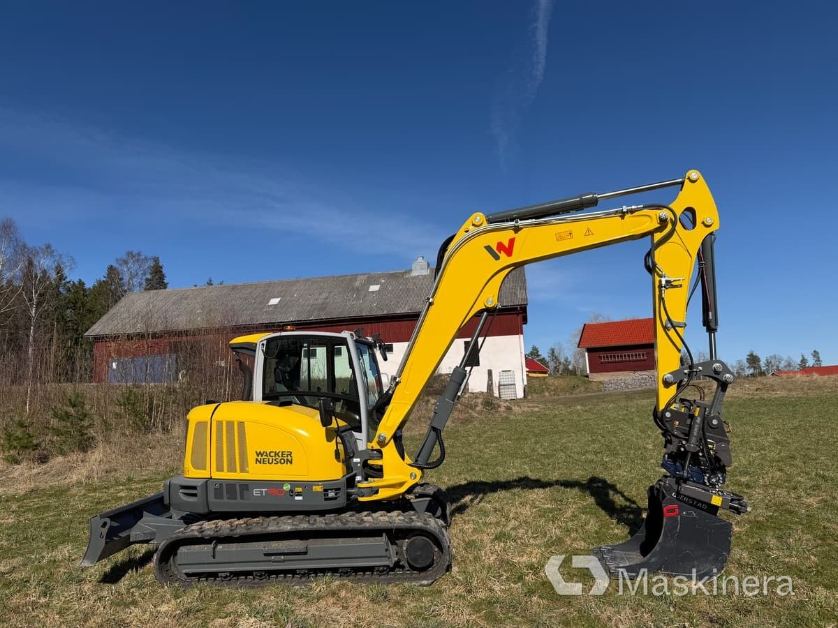2023 Wacker Neuson ET90 crawler excavator, side profile view 2023 Wacker Neuson ET90 crawler excavator, side profile view