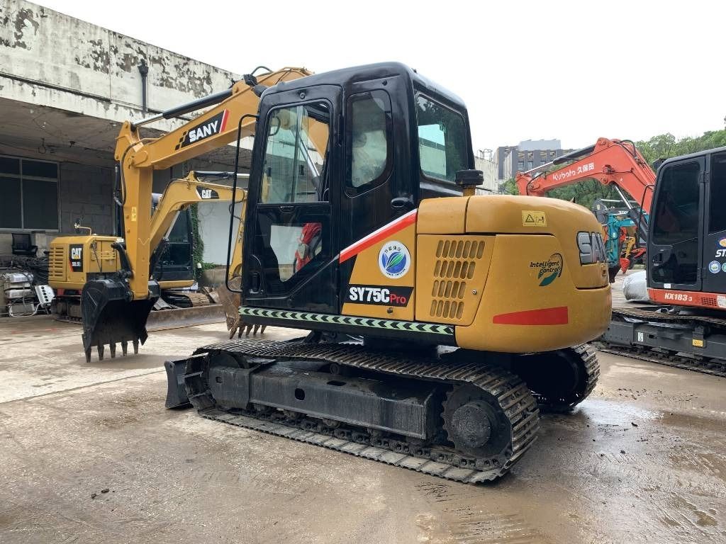 2021 Sany SY75C Pro mini excavator, side view