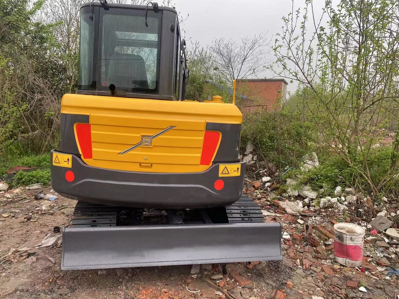 2023 Volvo EC60C mini excavator rear view