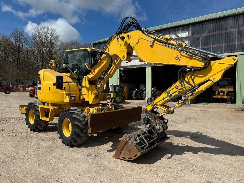 2013 Komatsu PW98MR-8 wheel excavator, side view