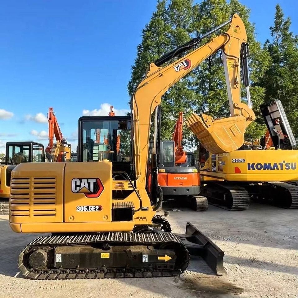 2022 Caterpillar 305.5E2 mini excavator, side view