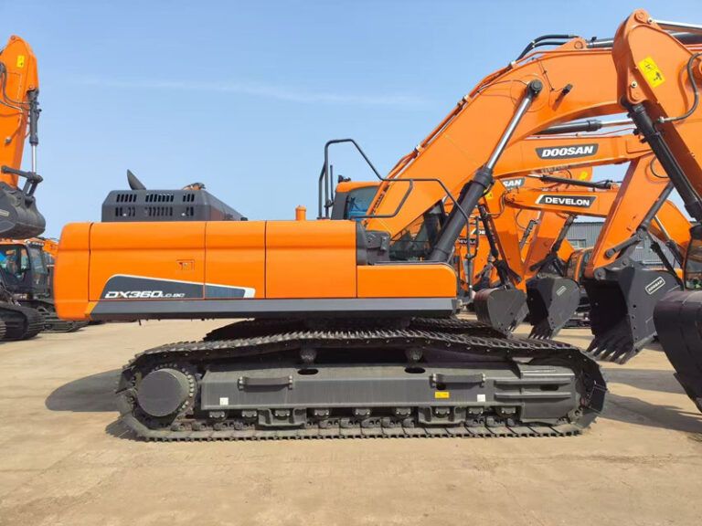 2026 Develon DX360LCA-7B crawler excavator, side view